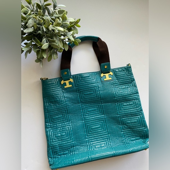 Laila Rowe Handbags - Laila Rowe turquoise tote bag .